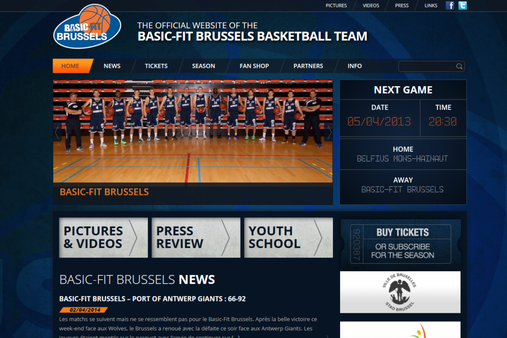 ALYS projet - Brussels Basket